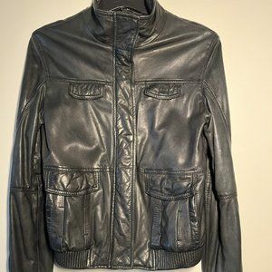 Tigha Black Lamb Leather Jacket